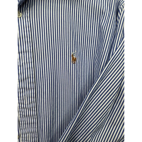 Ralph Lauren blue/white button down Yarmouth 161/2-34 - Picture 4 of 5